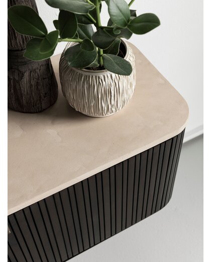 Hanging TV stand Maroon small