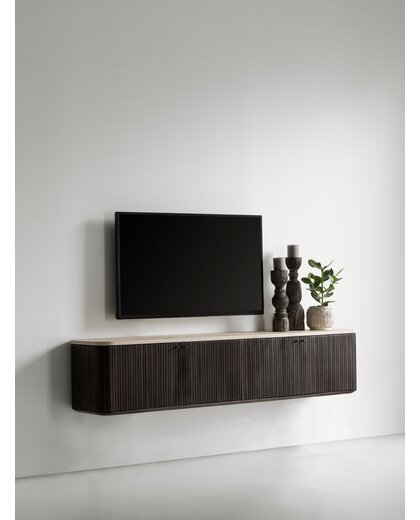 Hanging TV stand Maroon medium