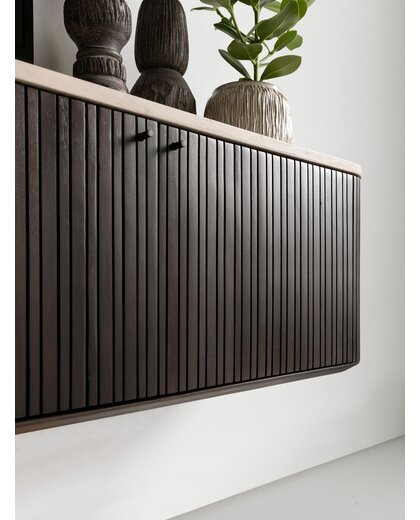 Hanging TV stand Maroon medium