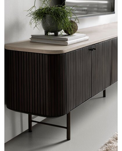 Hanging TV stand Maroon large