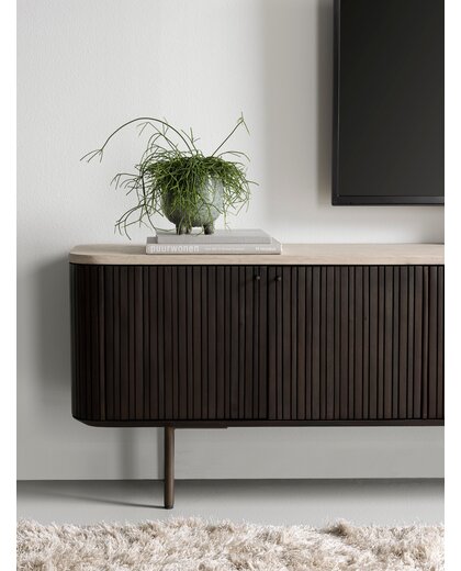 Hanging TV stand Maroon large