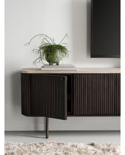 Hanging TV stand Maroon large