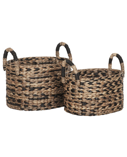 Basket oval, set of 2