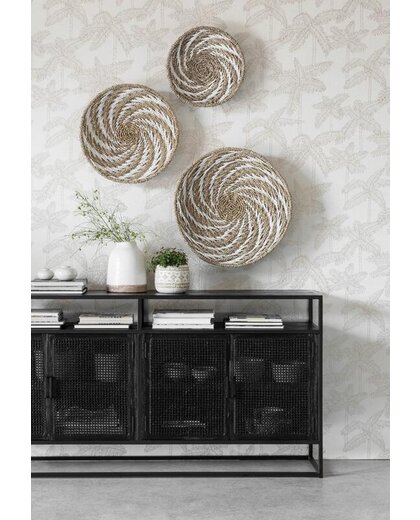 Wall panel Whirl white, set of 3