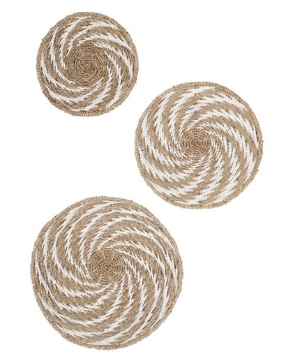 Wall panel Whirl white, set of 3