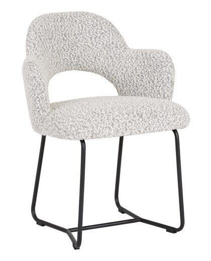 Dining chair Vista boucle light grey