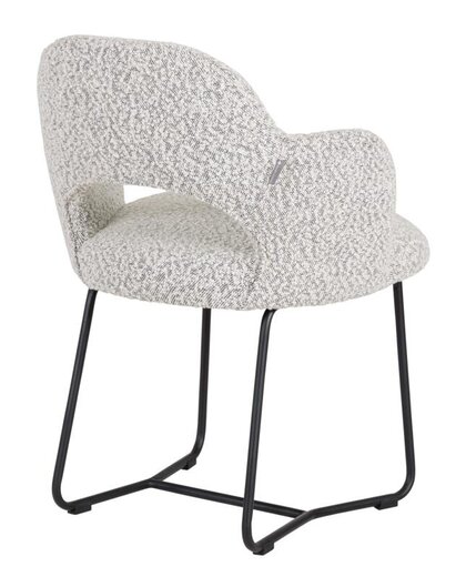 Dining chair Vista boucle light grey