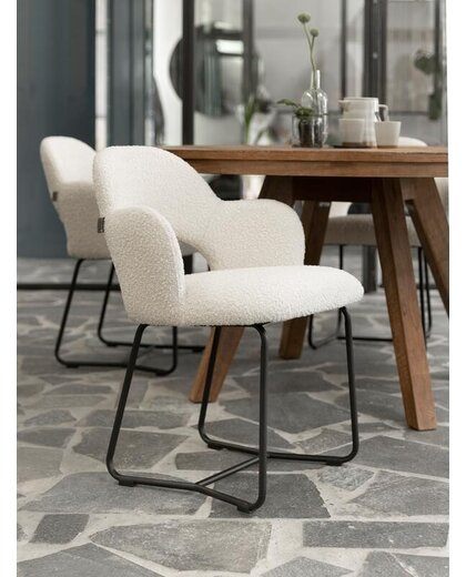 Dining chair Vista boucle natural