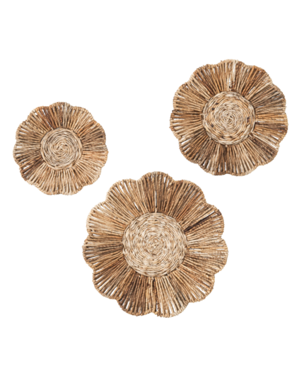 Wall deco Flower, set of 3