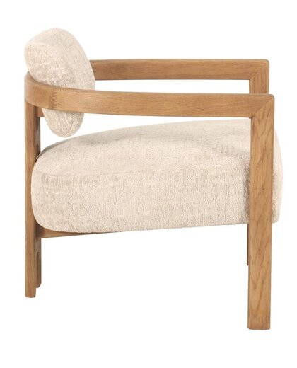 Lounge chair Kelly natural sand