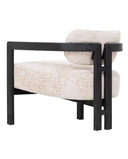 Lounge chair Kelly black sand