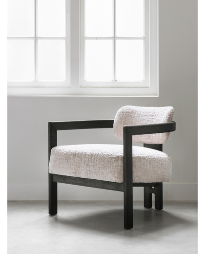Lounge chair Kelly black sand