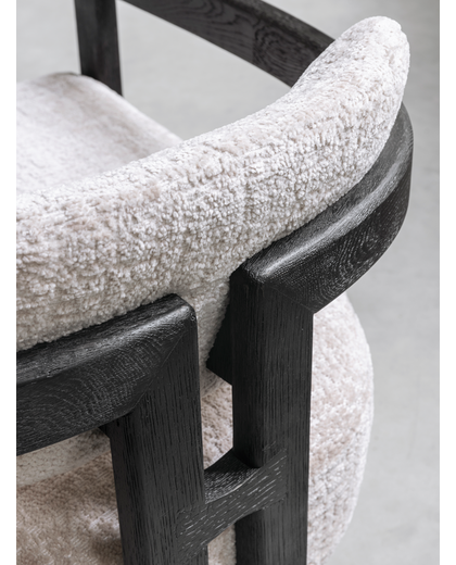 Lounge chair Kelly black sand