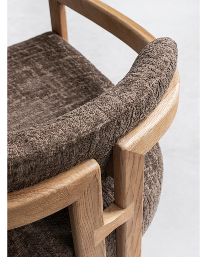 Lounge chair Kelly natural hazelnut