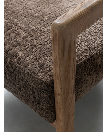Lounge chair Kelly natural hazelnut