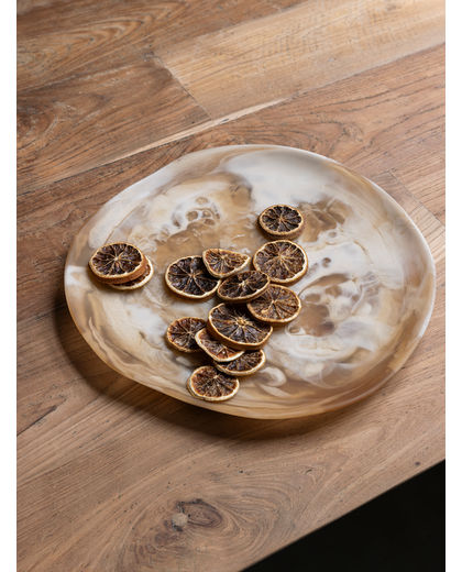 Tray Michelangelo Brown/White