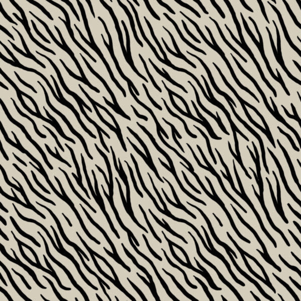 Zebra ecru - sweaterstof GOTS