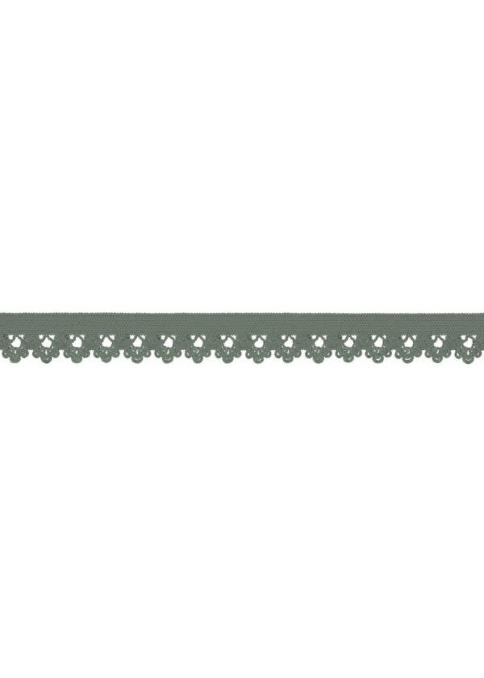 Lace elastiek dusty green