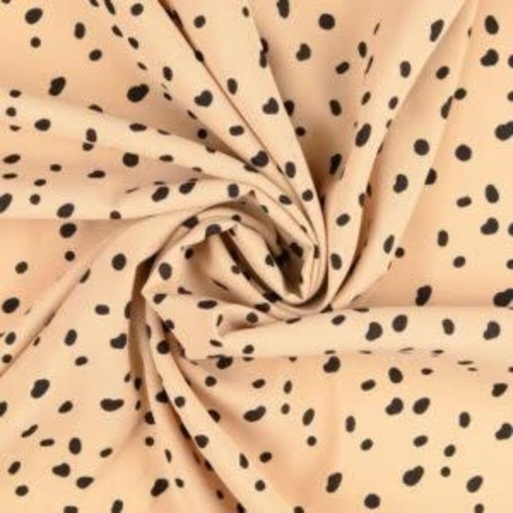 Sandwashed stip beige - viscose polyester (12,90p.m)