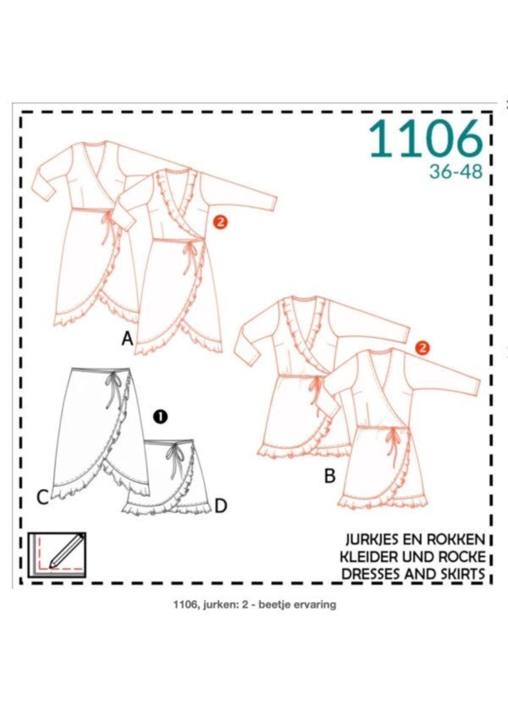 1106 overslag jurk - it'sAfits