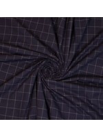 Checks blauw - Stretch katoen (14,20 p.m)