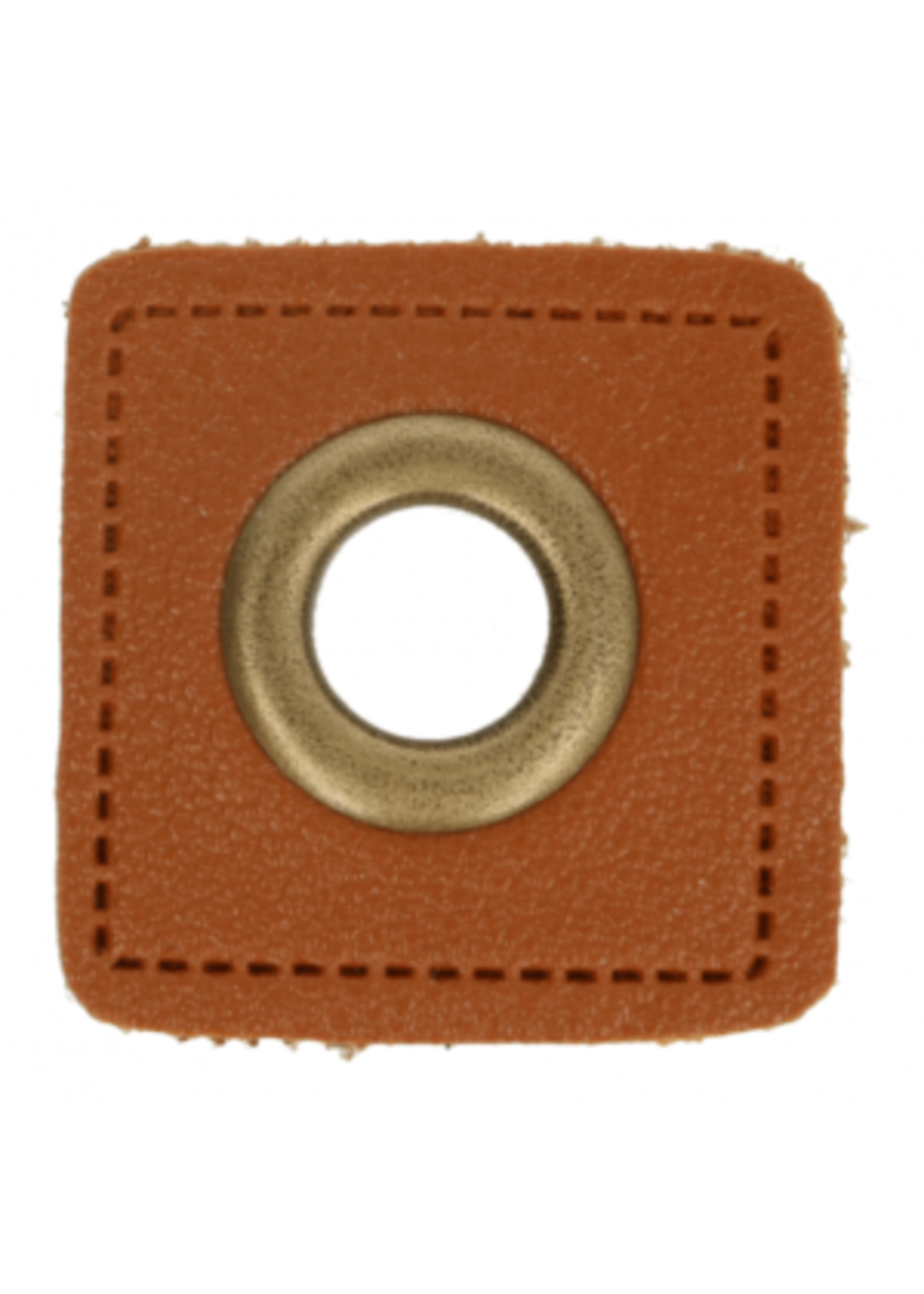 Nestelogen camel kunstleer- 8 mm  Aku