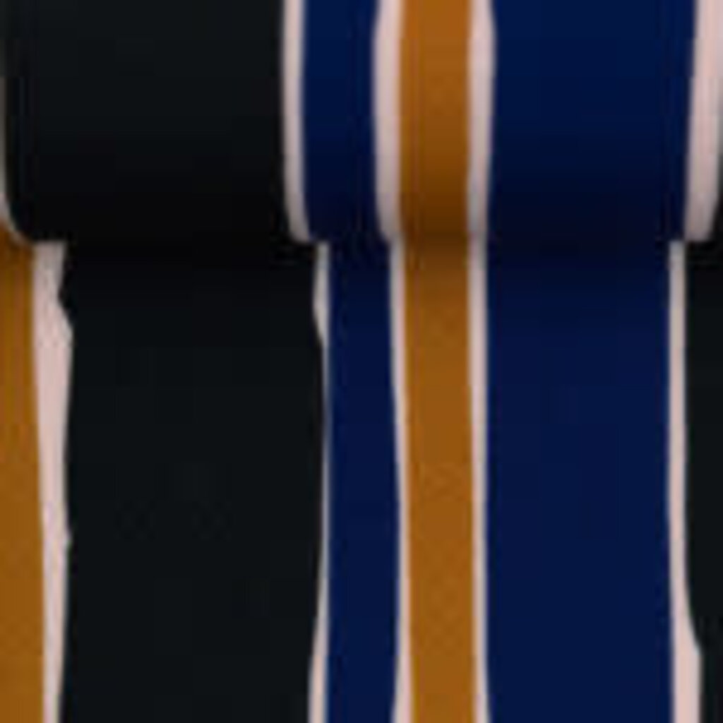 Stripes blauw bruin - Viscose (10,80 p.m)