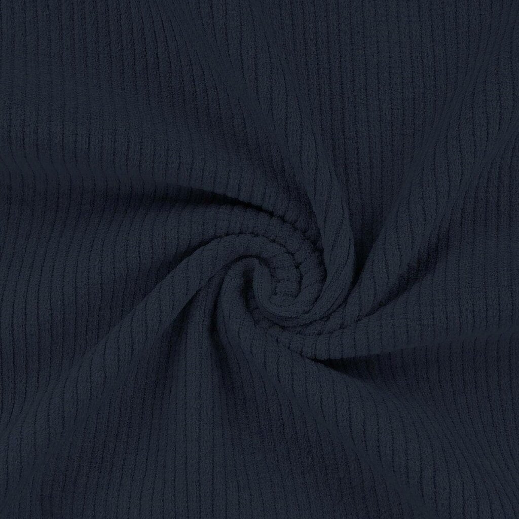 Rib navy - Katoen tricot (18,20 p.m)