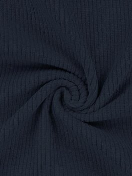 Rib navy - Katoen tricot (18,20 p.m)