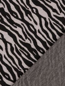 Zebra grijs - Jacquard (Coupon 65cm)