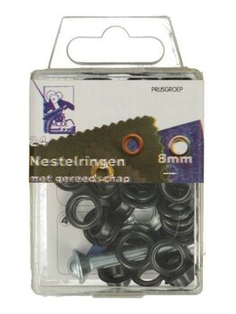 Nestelogen 8 mm - metalic