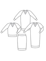 PDF - #007 Sweater(dress) and skirt