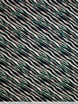 Zebra groen - katoen tricot (20,00 p.m)