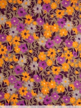 Brown flowers - Viscose (17,00 p.m)