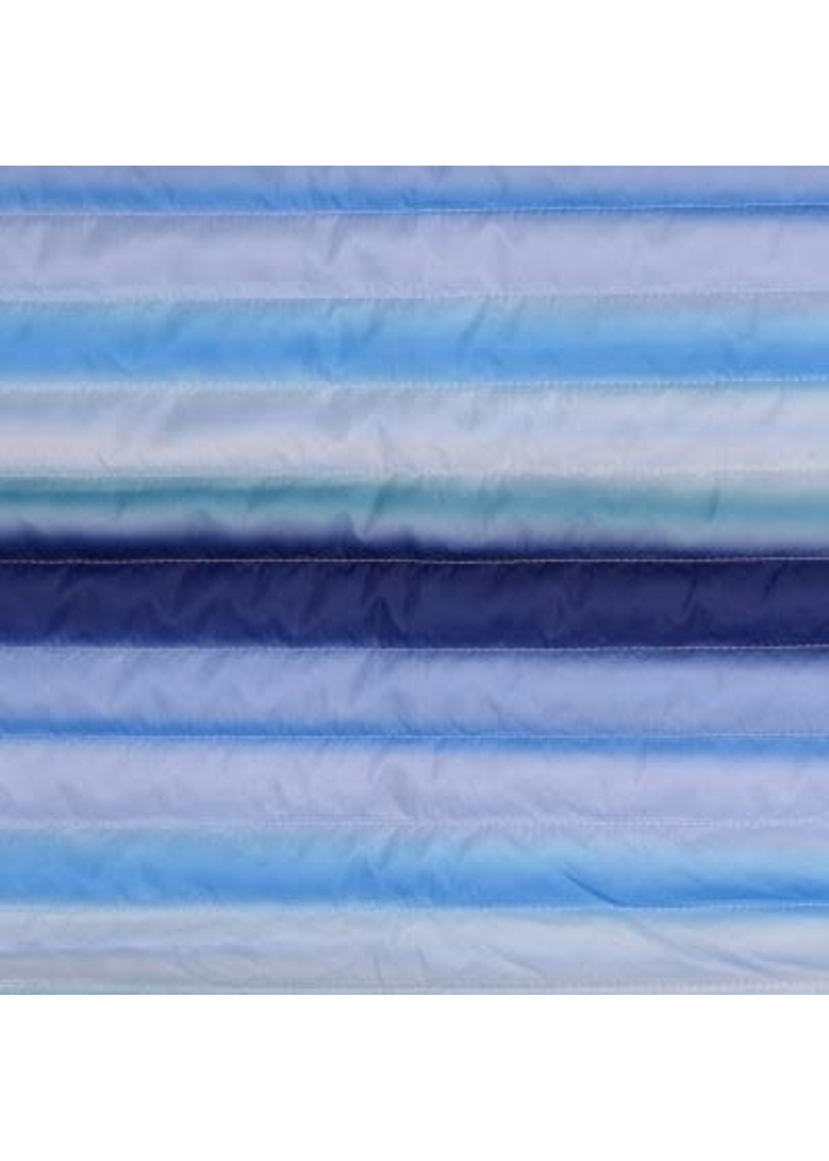 Blauwe doorloop - Gestepte stof  (24,30 p.m)