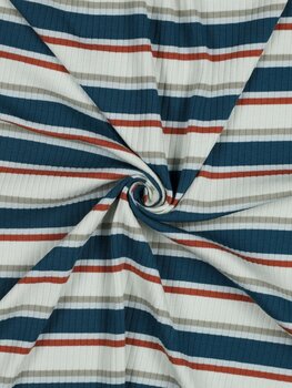 Stripe petrol - Rib tricot (16,90 p.m)