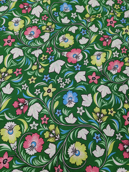 Bloemen groen retro - Deadstock (10,00 p.m)