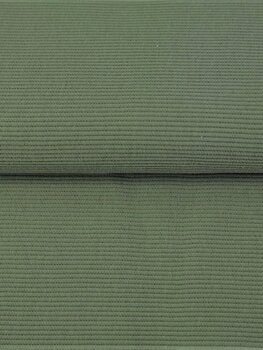 Army green - rib katoen tricot (16,20 p.m)