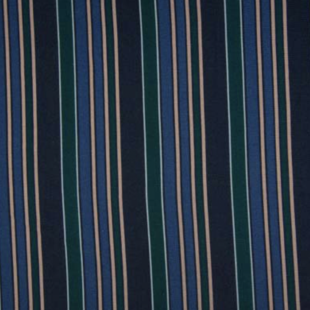 Stripes blue and green - Viscose elastaan (10,00 p.m)