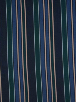 Stripes blue and green - Viscose elastaan (10,00 p.m)