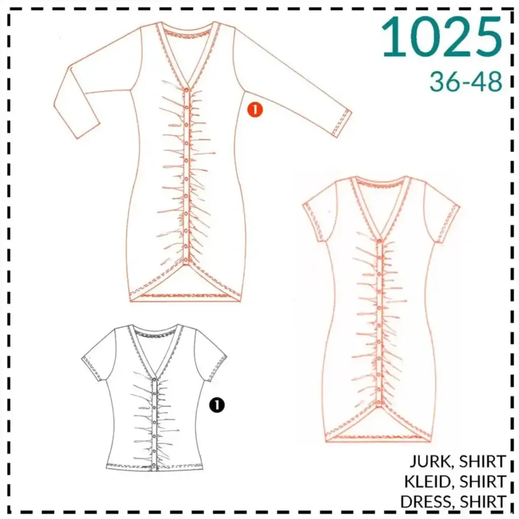 1025 shirt en jurk  - it'sAfits