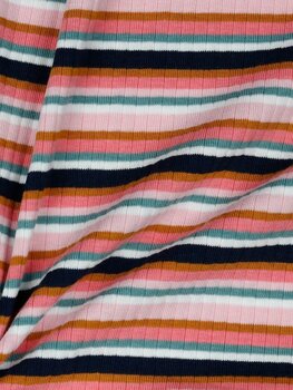 Rib stripe pink - Katoen tricot (17,50 p.m)