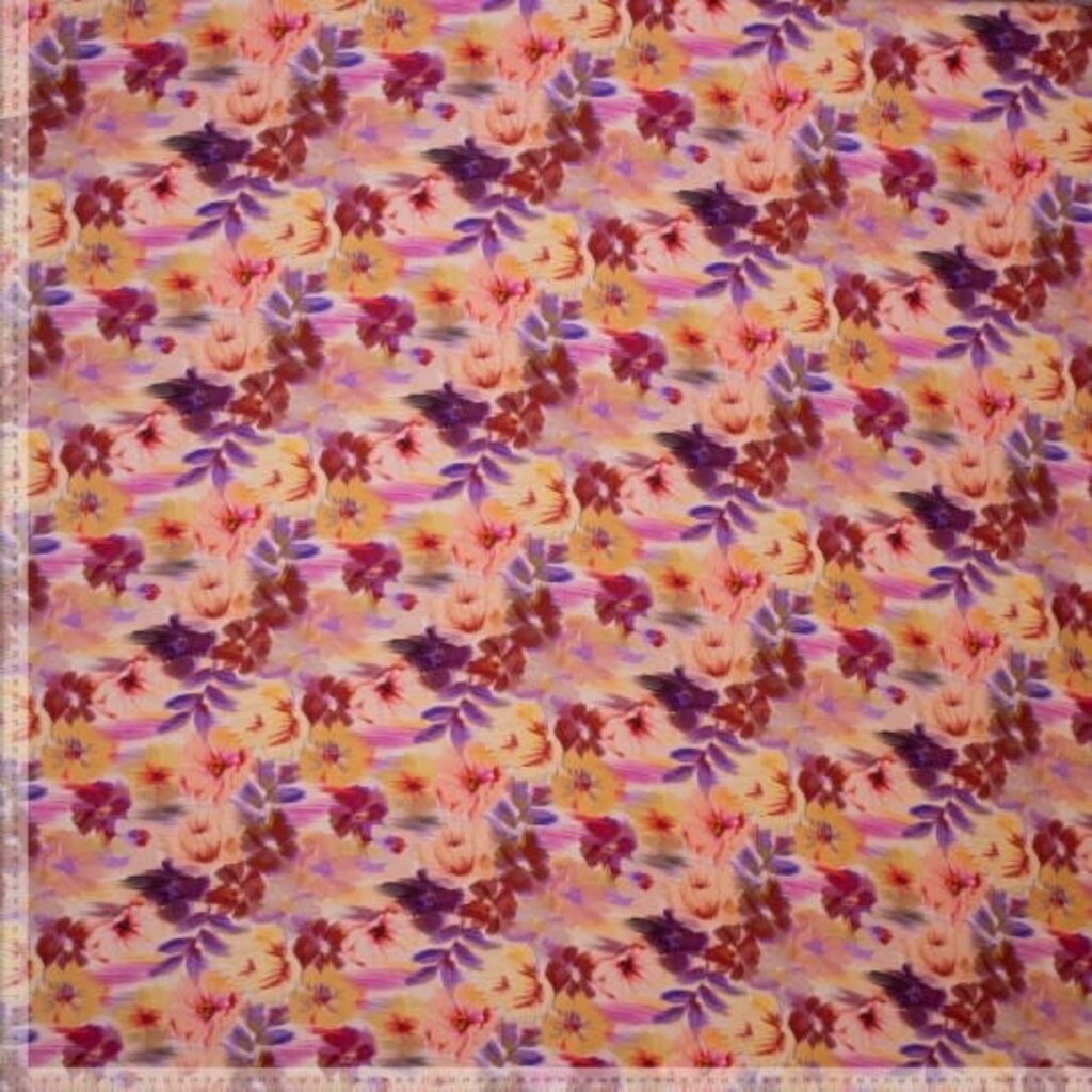 Blurred flowers purple - Viscose (16.00 p.m)