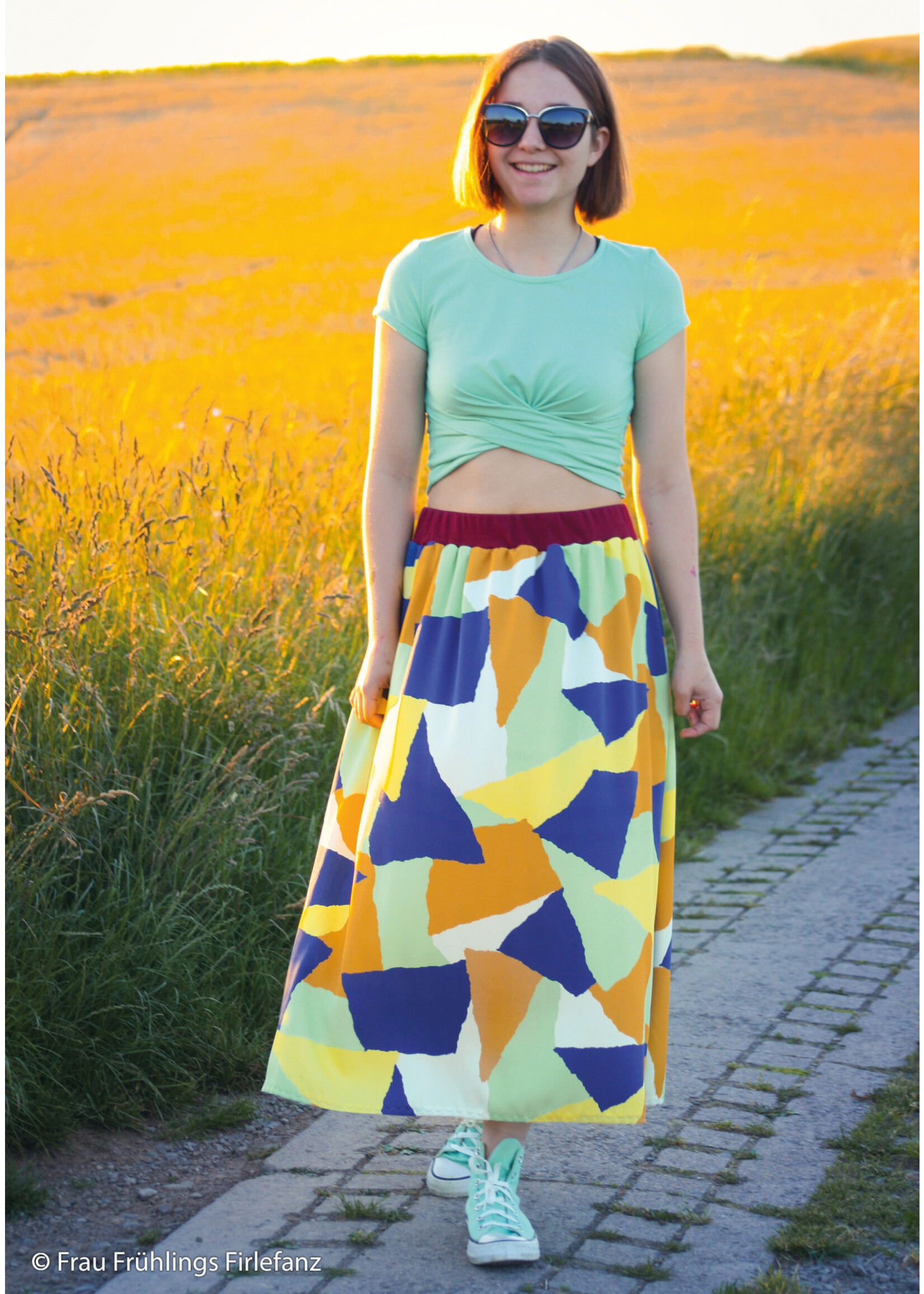 Choose happy blauw - Viscose (17,50 p.m)