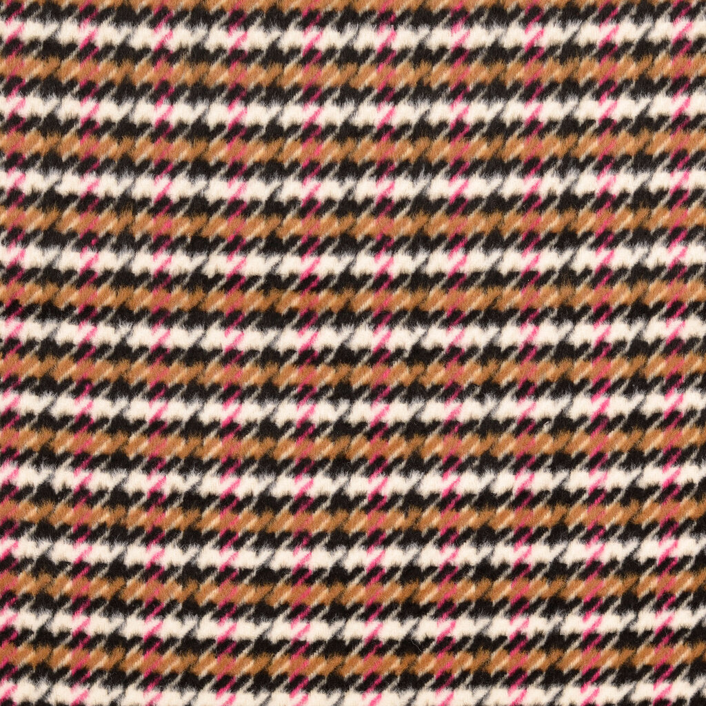 HOUNDSTOOTH COAT FELT pink (27.00 p.m)