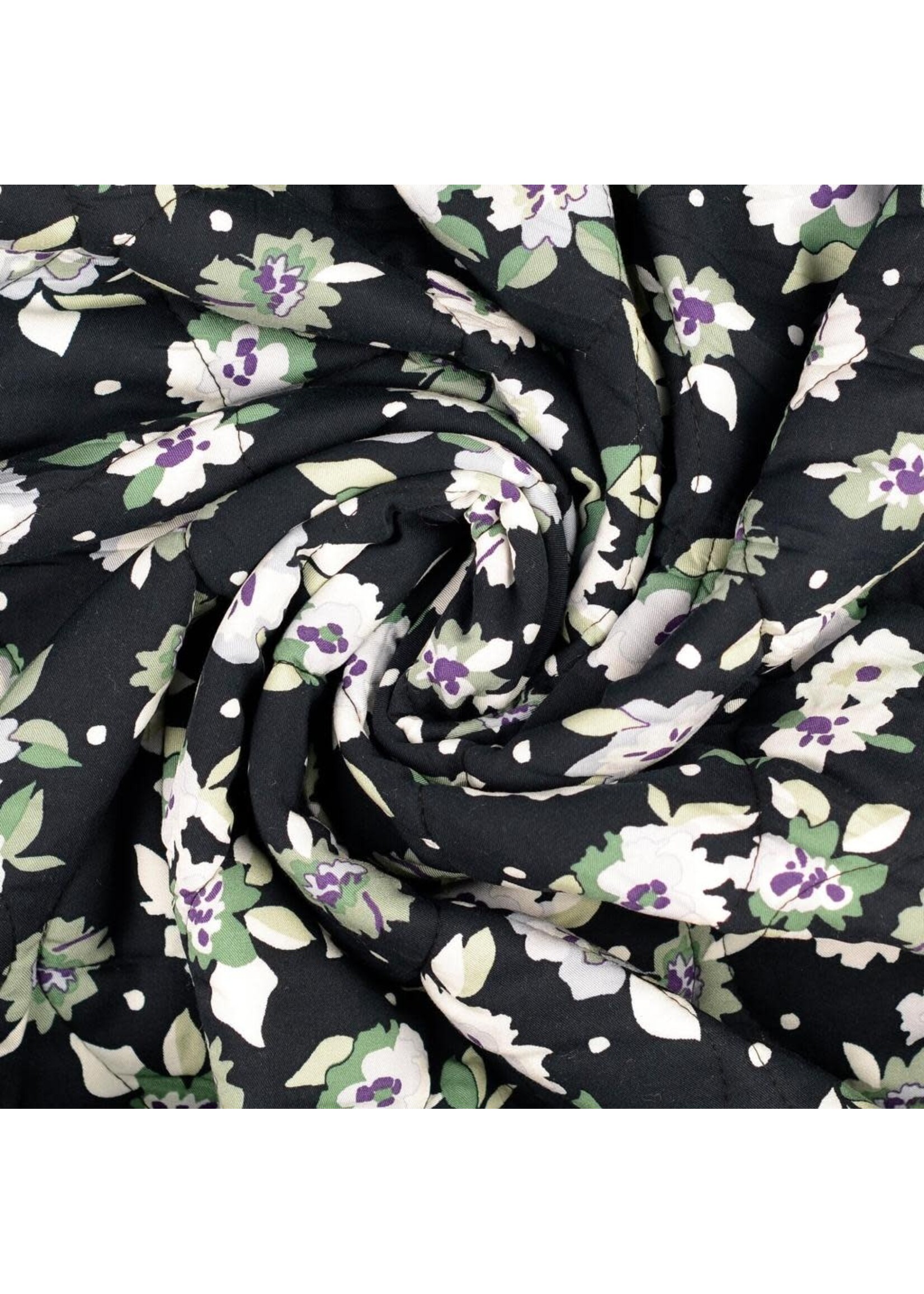 Geprinte - Viscose gestepte stof (21.60 p.m)