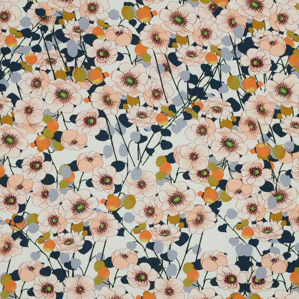 Poppy Bloemenveld bright - Viscose (13.00 p.m)