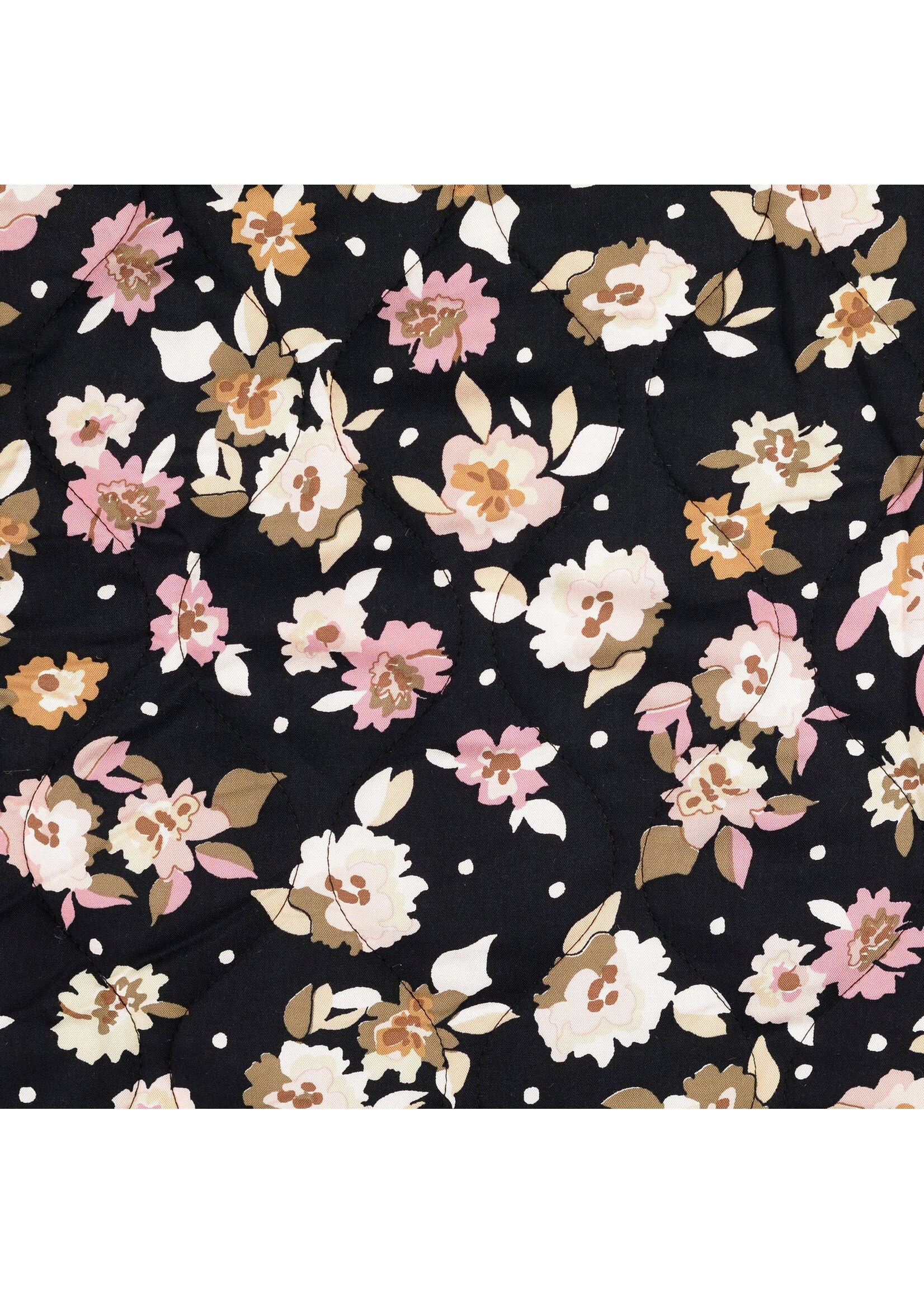 Bloemen roze - gestepte viscose (21.60 p.m)