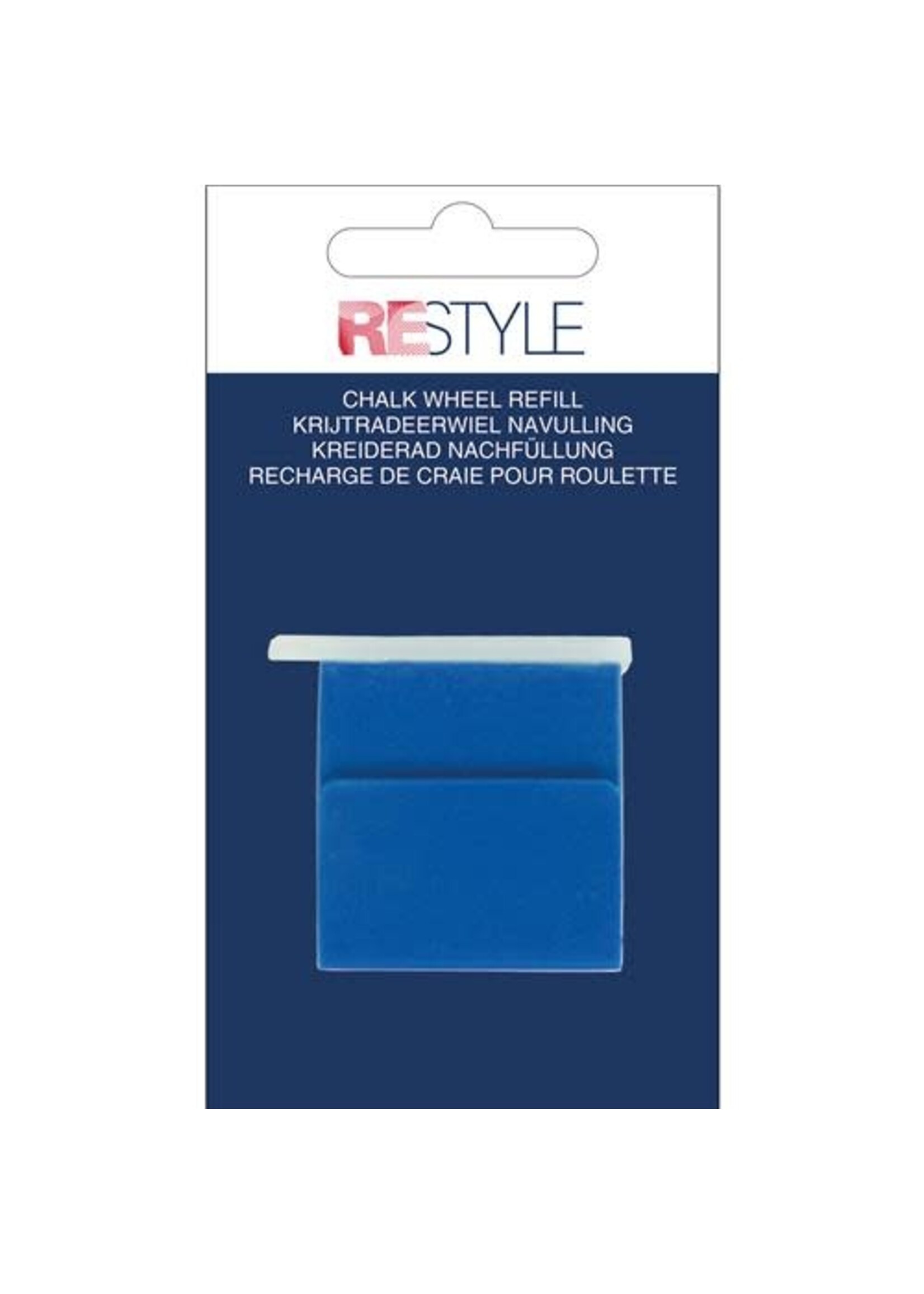 Restyle Navulling krijtradeerwieltje blauw - Restyle