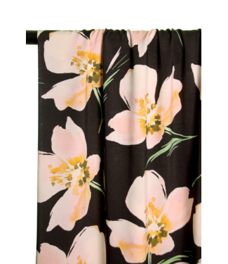 Atelier Jupe Black with white flowers - Viscose (26.00 p.m)